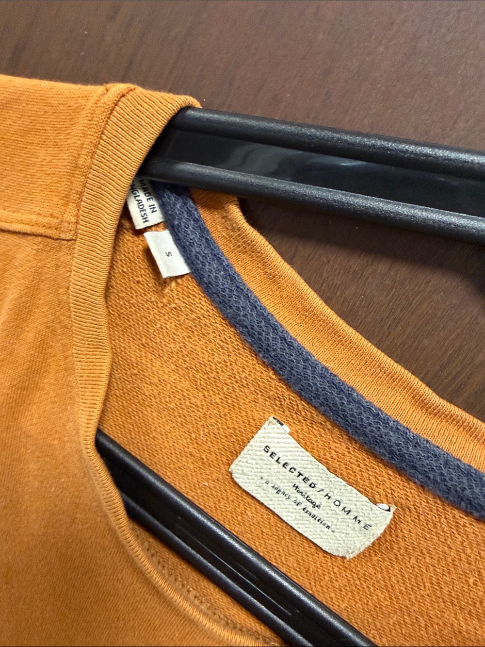 Urban Outfitters Men's Short Sleeve Tee in Rust Orange - Picture 2 of 4